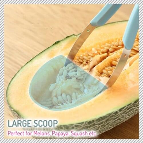 3pc Set Fruit Baller Scoop Stainless Steel 3in1 Dual-head Fruit Ball Carving Waterlemon Scoop Melon Digger Kitchen Accessories