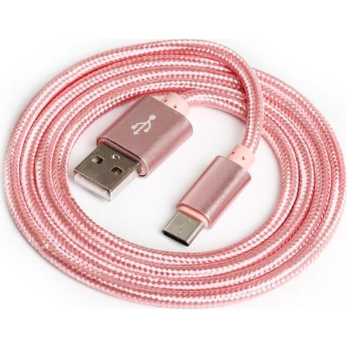 Nylon 1m 2m 3m Data USB Charger Cable For iPhone Xs 8 7 6S Plus Xiaomi 8 Samsung S8 S9 Fast Charging V8 Wire Cord 300pcs/lot