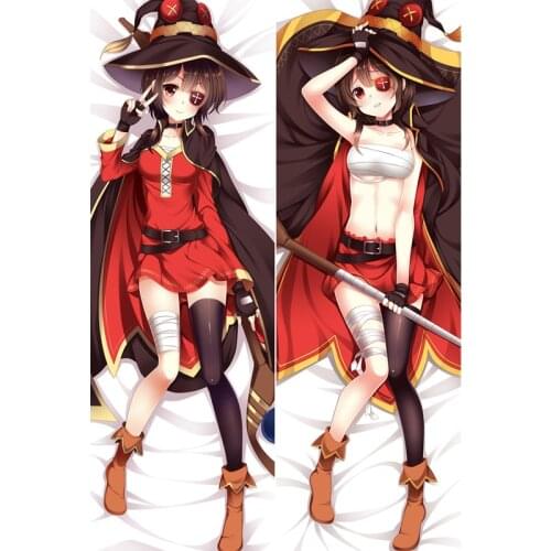 Newly Design Anime Kono Subarashii Sekai Ni Shukufuku Wo Character Sexy Girl Megumin Dakimakura Throw Pillow Cover