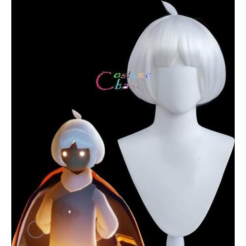 Sky: Light Awaits Cosplay Wig Heat Resistant Synthetic Hair Halloween Party Role Play + Free Wig Cap