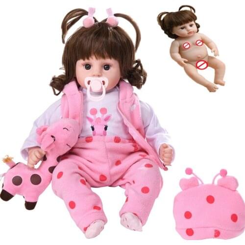50cm/19 inch Full Silicone Waterproof Reborn Baby Dolls Cute Bebe Reborn Doll Baby Toy For Kids Birthday Gifts Playmate