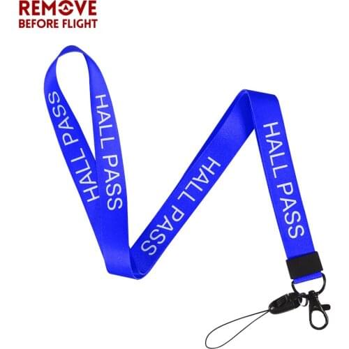 Mobile Phone Strap Hall Pass Lanyard For ID Phone Holders Pass Gym Mobile USB Badge Holder Polyester Lanyards Phone Neck Straps