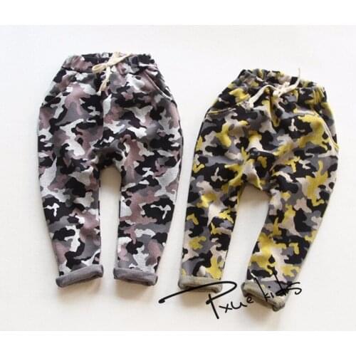 Boys girls Pants Children camouflage Trousers Kids Spring Autumn Clothes for Baby Boy Harem Pants toddlers clearance sale