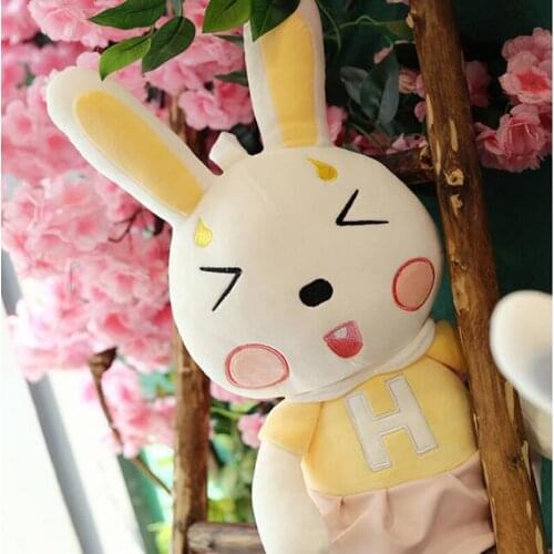 Cute Dress Pink Rabbit Couple Rabbit Doll Pink Beauty Rabbit Dressing Bunny Doll Plush Toy Girl Birthday Gift Baby Comfort Doll