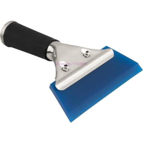 50Pcs/Lot Blue Razor Blade Scraper Water Squeegee Tint Tool for Car Auto Film For Window Cleaning With Handle