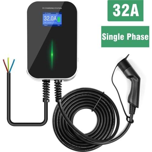 Type 2 EV Charger 32A 1Phase EV Charging Station IEC 62196-2 EVSE Walbox For Audi Cooper Volkswagen Electric Vehicle