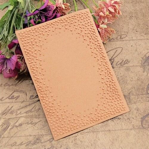 10.5x14.8cm Dot rain Embossing folders Plastic bump Scrapbooking DIY Template Fondant indentation Cake Photo Album Card Make