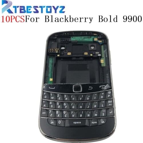 10PCS/Lot Original Housing Battery Door Back Cover Case + keypad For Blackberry bold 9900 With Logo