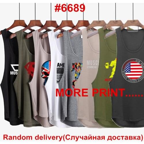 3Pcs/Lot Mens Clothes 2020 Bodybuilding Tank Top Fitness Clothing Gyms Singlet Workout Stringer Tanktop Muscle Sleeveless Shirt