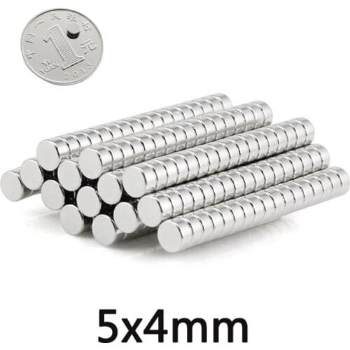 50/100/150pcs 5X4mm Permanent NdFeB Strong Powerful Magnetic Mini Small magnet N35 Round Magnets 5x4mm Neodymium Magnet Dia 5*4