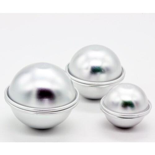 6pcs/set Metal Aluminum Alloy Ball Sphere Shape Lolly Mold Bath Bomb Mould
