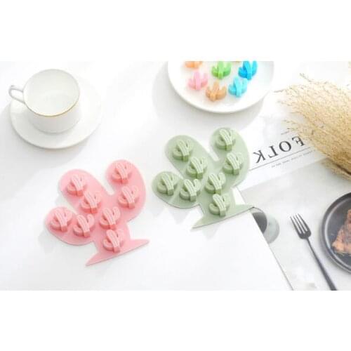 8 with cactus silicone cake mold DIY chocolate mold ice grid mold