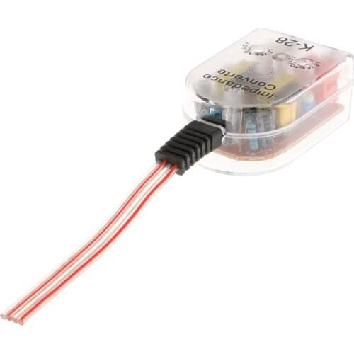 Car Dash RCA Subwoofer Audio Cable Wiring Adapter High To Low Level