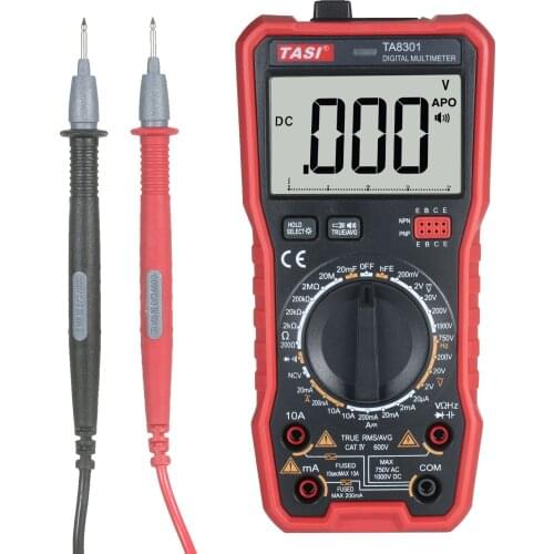 Digital Multimeter Professional Tester True RMS Multimeter Multifunctional Tester Voiced Readings OHM NCV Voltage Meter TA8301