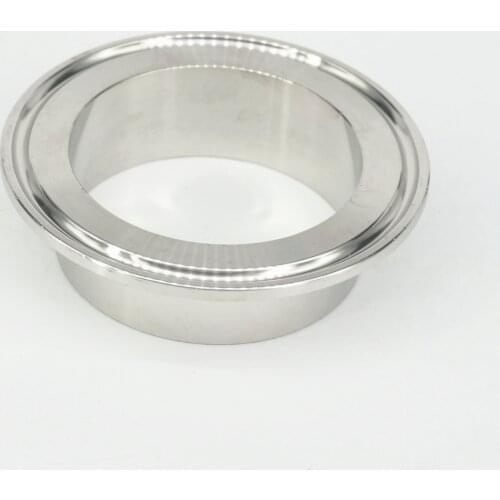 60mm Tube O/D x 2.5" Tri Clamp 304 Stainless Steel Sanitary Weld Ferrule Connector Pipe Fitting