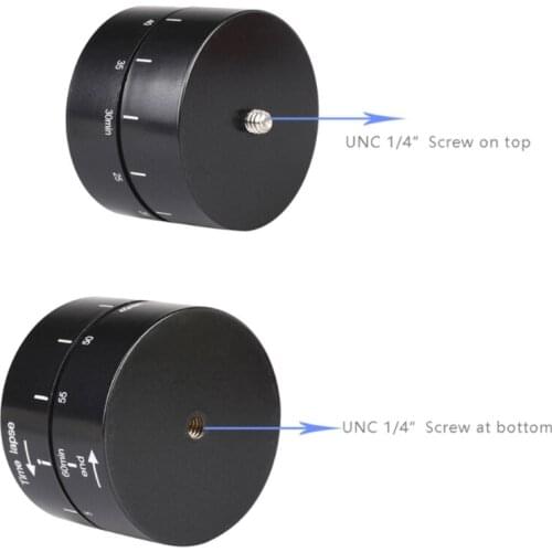 Time Lapse Camera Mount Panning Rotating Compatible for gopro360 Motorised Pan Panoramic Tripod Head Variable Speed