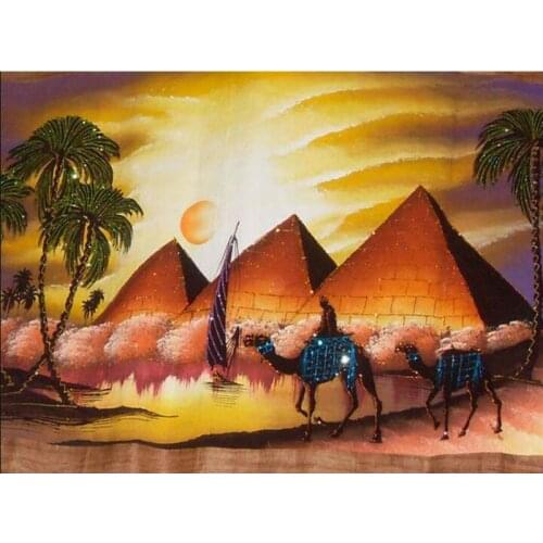 5d DIY Square/Round Drill Diamond Painting Landscape Egypt Pyramid Cross Stitch Mosaic Diamond Embroidery Pattern Rhinestones