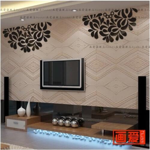 Painting three-dimensional acrylic kitchen cabinet acrylic crystal tv wall stickers