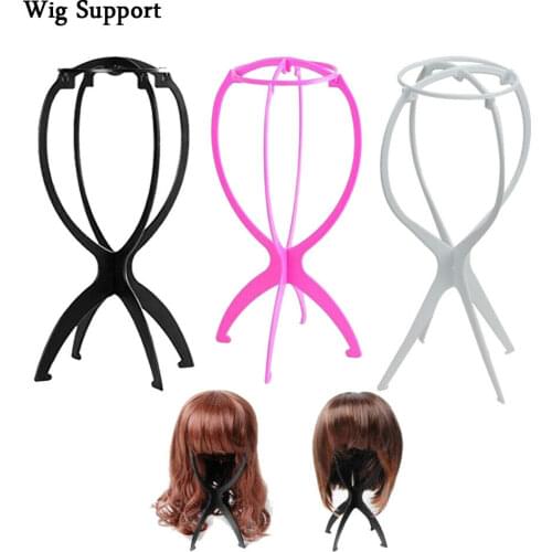 1pc Wig Display Stand Mannequin Dummy Head Hat Cap Hair Holder Folding Stable Tool