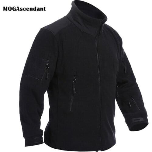 Mens Winter Fleece Jacket Warm Military Tactical Jacket Hiking Male Thermal Jacket Outdoor Coat Army Clothing Plus Size 2XL