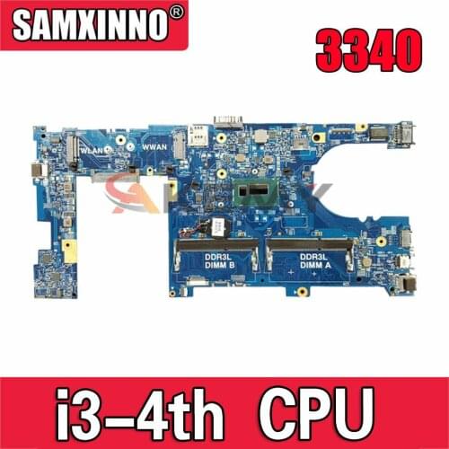 Original Laptop motherboard For DELL Latitude 3340 SR16Q I3-4010U Mainboard CN-0CM0VC 0CM0VC DLR30 13229-1 5X37M