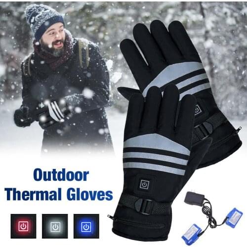 Heated Gloves 7.4V Rechargeable Battery Powered Electric Heated Hand Warmer For Hunting Fishing Skiing Cycling Equipment