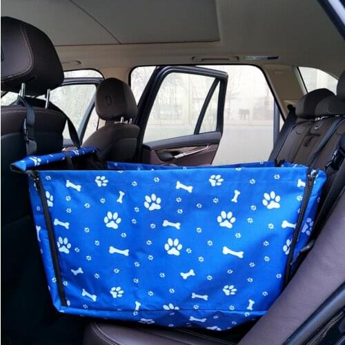 NEW Dog Travel Portable Foldable Car Hammock Carrier Basket Waterproof Safety Car Back Seat Covers Pet Dog Carrying Accessories