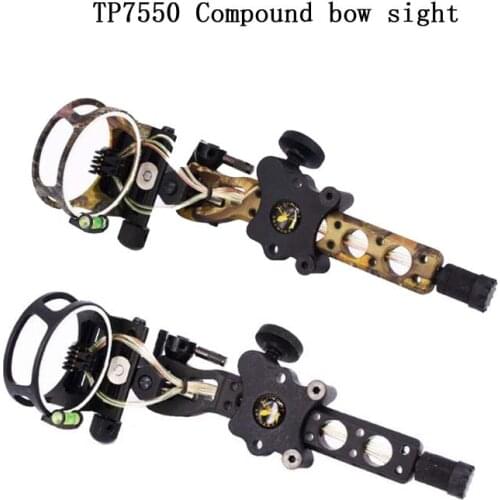 1pc Archery Compound Bow Sight 5Pins 0.019"Micro adjust Bow Sight Detachable Bracket For Both Right /Left Hand Compound Bow