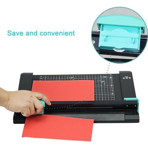 A4/A5/A6 Manual Paper cutter+paper creasing machine with 6pcs knife Precision Paper Photo Trimmers 2 in 1 PVC paper trimmer