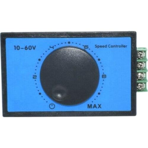SHGO HOT-DC 10-60V 12V 18V 24V 48V 20A PWM DC Motor Speed Controller Soft Start Switch