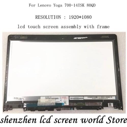 14'' FOR LENOVO YOGA 3 14 Touch Screen LP140WF3-SPL2 LCD Screen Assembly 80JH 80JH0025US YOGA3-14