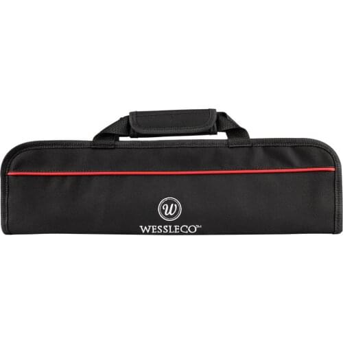WESSLECO Chef Knife Bag Carrying Folding Bag Pocket Kitchen Storage Knife Case for School Traveling Party(5 Slots)