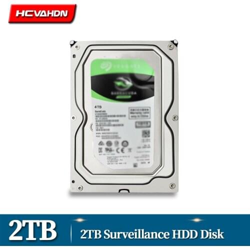 HCVAHDN 2TB Surveillance Internal Hard Drive Disk 3.5" 64M Cache SATA III 6Gb/s 2T 2000GB HDD HD Harddisk for CCTV DVR NVR