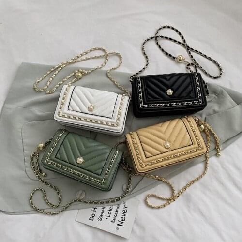 Pearl Chain Bag High Quality Bags For Women 2020 Purses And Handbags Luxury Designer Wholesale Crossbody Bag New Luxury Handbags