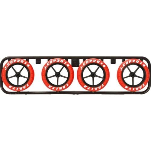 Hard Large Dia. Arched Tire Set Red J-CUP 2014 95045 Tires/Wheels Spare Parts For Tamiya Mini 4WD Racing Car Model
