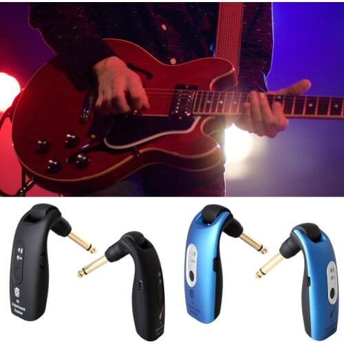 1 Pair Electric Guitar 2.4GHz Wireless System Rechargeable Transmitter Receiver