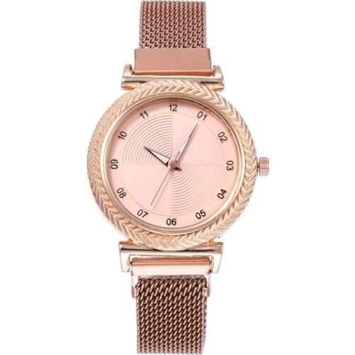 1pc New Fashion Ladies Watch Womens Bracelet Watch Fashion Trend Ladies Quartz Watch Magnetic Strap Watch Orologio Donna