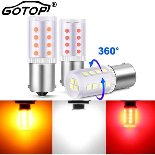 2Pcs 1156 BA15S P21W Led Bulb 1157 BAY15D P21/5W Led Signal Lamp 3030SMD Super Bright Car Driving Tail Lamp Brake Backup Light