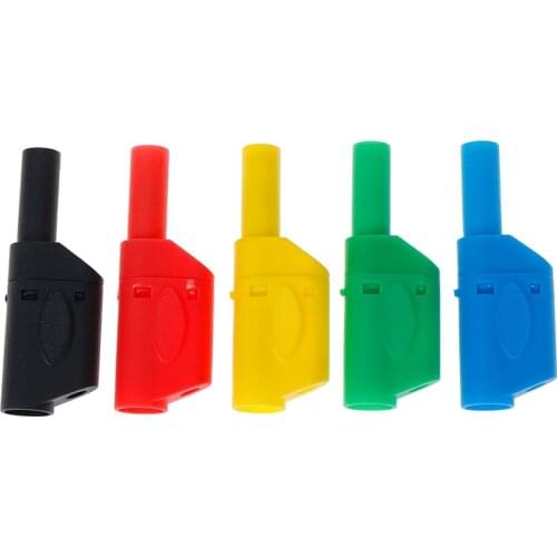 4mm 1pc Male Fully Enclosed Banana Plug Wire Solder Connectors