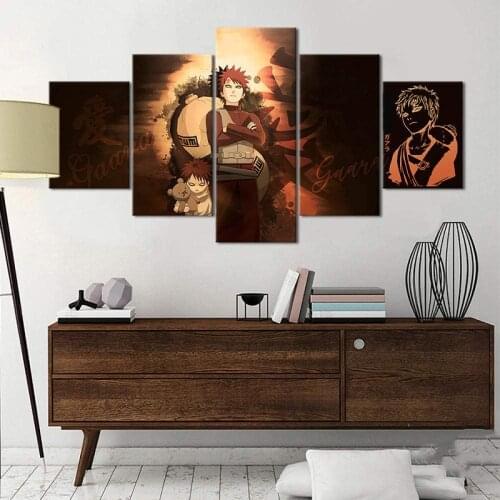 5 Piece Wall Art Canvas Prints Anime Manga Figure Posters Modular Pictures Modern Living Home Bedroom Decoration Paintings