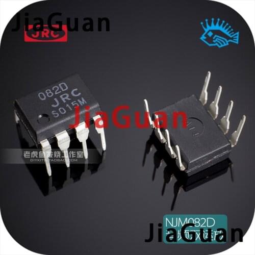 6pcs JRC NJM082D DIP-8 JFET input audio dual operational amplifier IC