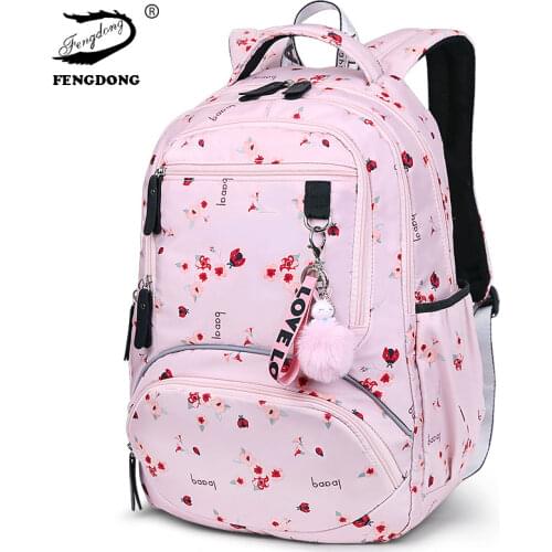 New Large schoolbag cute Student School Backpack Printed Waterproof bagpack primary school book bags for teenage girls kids