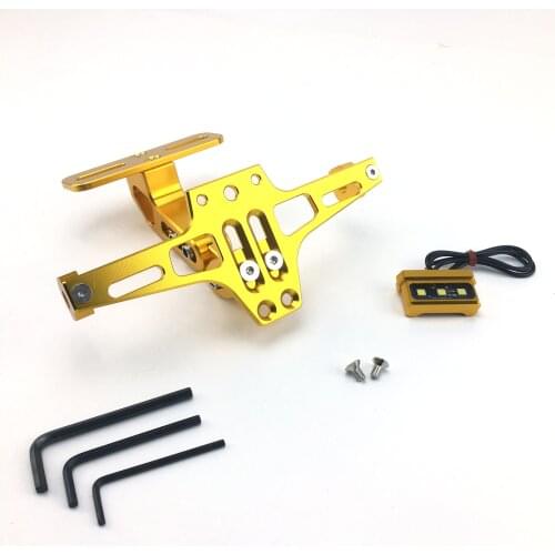 Motorcycle Rear License Plate Mount Holder and Turn Signal Light For Honda For Kawasaki Z750 Z800 For YAMAHA MT07 MT09 MT10 R1 3