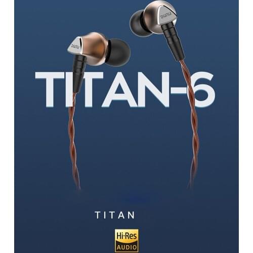 DUNU TITAN 6 T6 Hi-Res 12.6mm Beryllium Diaphragm Dynamic Driver HiFi Audio In-ear Earphone IEM catch-hold mmcx connctor Titan6