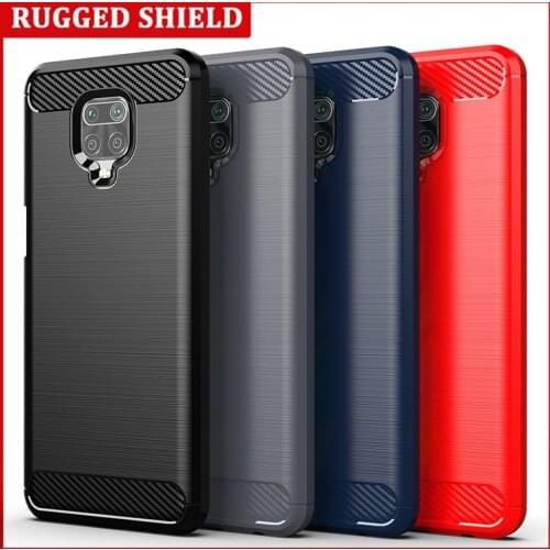 For Redmi Note 9 Pro Max Carbon fiber Cover Phone Case Bumper Case Full Protection Shockproof Bumper for Xiaomi Redmi Note 9S