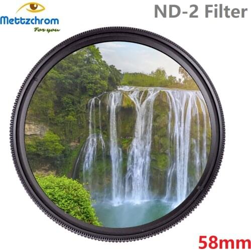 Mettzchrom ND2 ND 2 Neutral Density Photography filter 49mm 52mm 55mm 58mm 62mm 67mm 72mm 77mm for DSLR Camera lens
