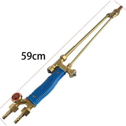Brass or stainless steel tube acetylene propane ejection type straight head cutting torch with a nozzle