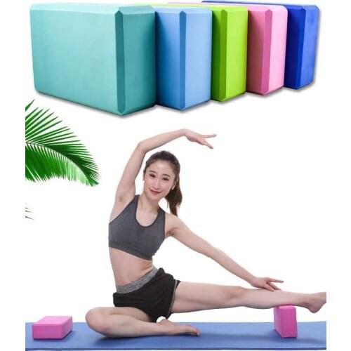 Yoga Brick Multi Colors Pilates EVA Yoga Block Bricks Gym Blocks Foam Brick Stretching Aid Body Shaping Health Training Equipme