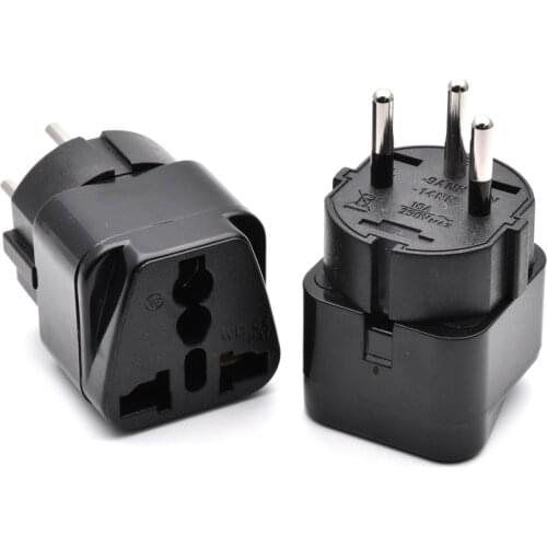 5 x ISRAEL Travel Plug Adapter Universal Outlet change UK/US/AU/EU.......to Israeli 3 Pin Grounded Plug Adaptor 10A 250V