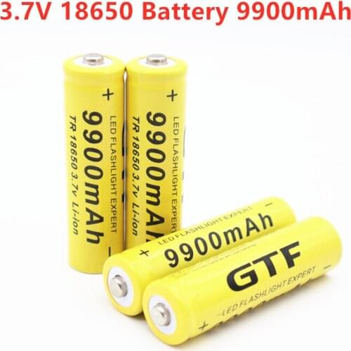 High Capacity Li-ion Batteries 3.7V 18650 9900mah Rechargeable Battery For Clocks Mice Digital Computers Toy